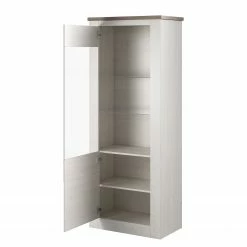 Loftscape Standvitrine Kilcar - Pinie Weiß / Trüffel -Wohnzimmermöbel boutique en ligne 1000341634 220323 031 DETAILS P000000001000341634