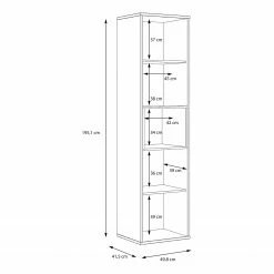 Loftscape Wohnwand Mazzo (4-teilig) - Schwarz / Eiche Artisan Dekor 32 Loftscape Wohnwand Mazzo (4-teilig) - Schwarz / Eiche Artisan Dekor -Wohnzimmermöbel boutique en ligne 1000341908 220331 500 SKETCH DETAILS P000000001000341908 sketch