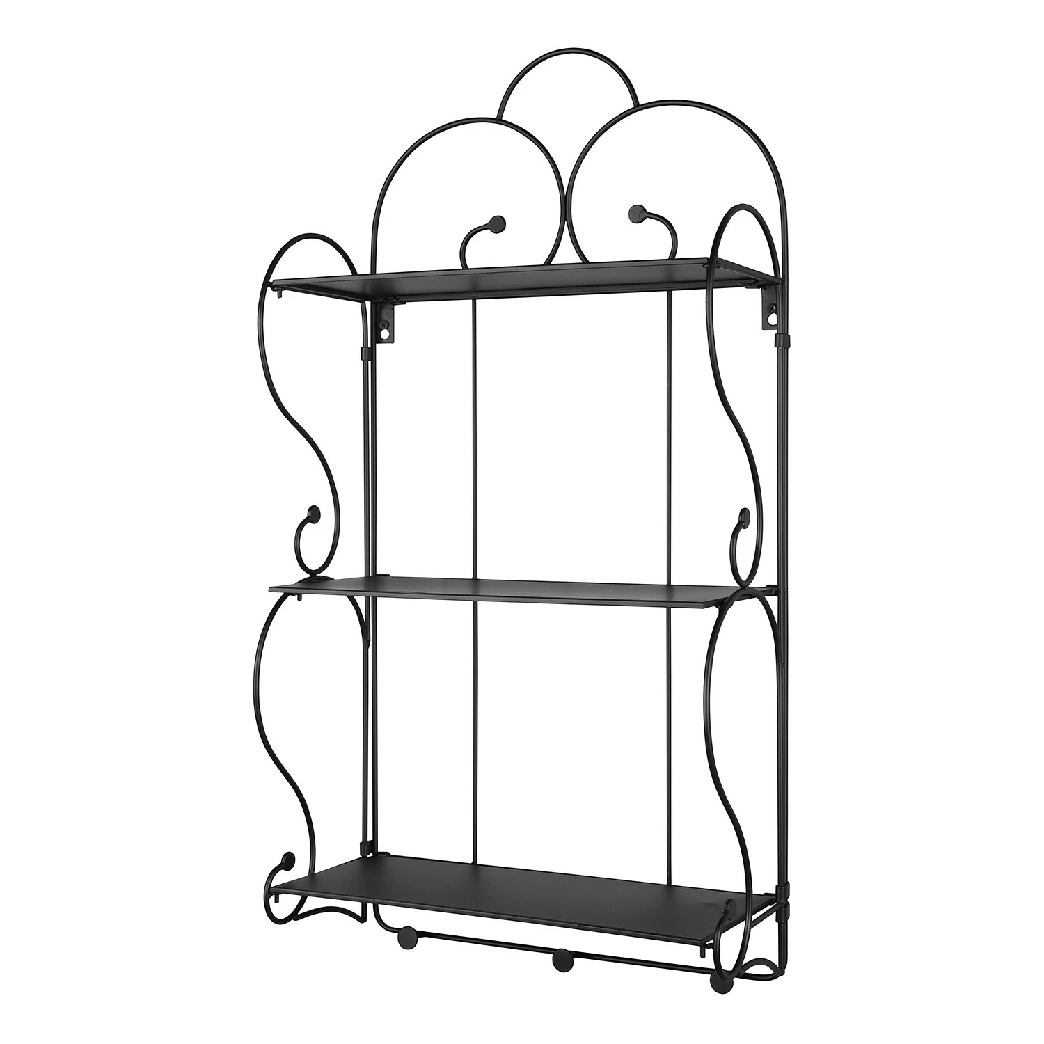 Loftscape Wandregal Konstanze - Metall - Schwarz 1 Loftscape Wandregal Konstanze - Metall - Schwarz