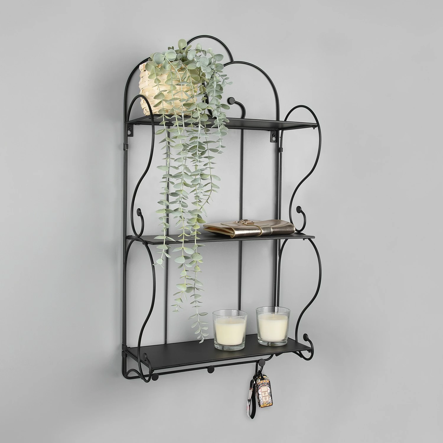 Loftscape Wandregal Konstanze - Metall - Schwarz 3 Loftscape Wandregal Konstanze - Metall - Schwarz – Bild 3