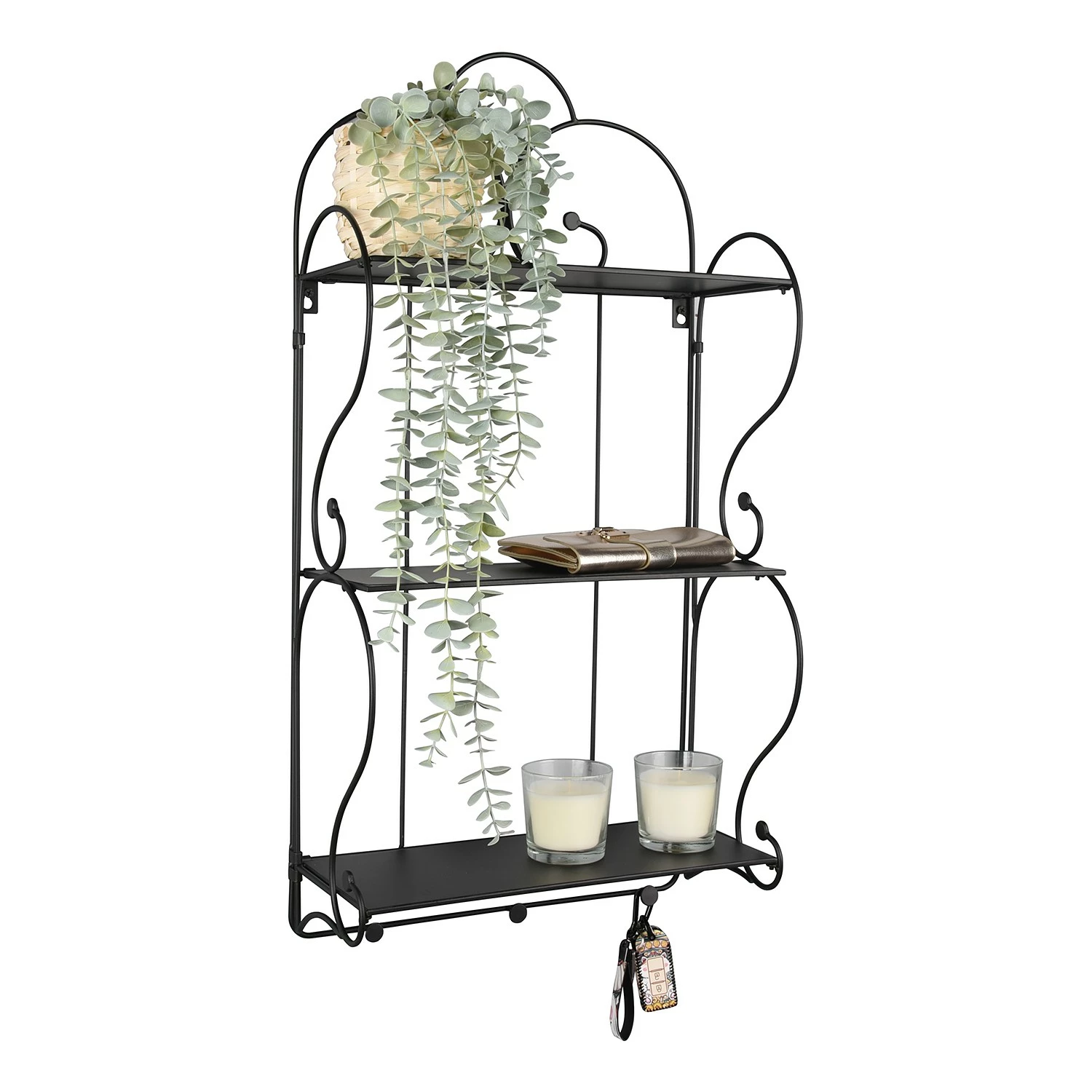 Loftscape Wandregal Konstanze - Metall - Schwarz 5 Loftscape Wandregal Konstanze - Metall - Schwarz – Bild 5