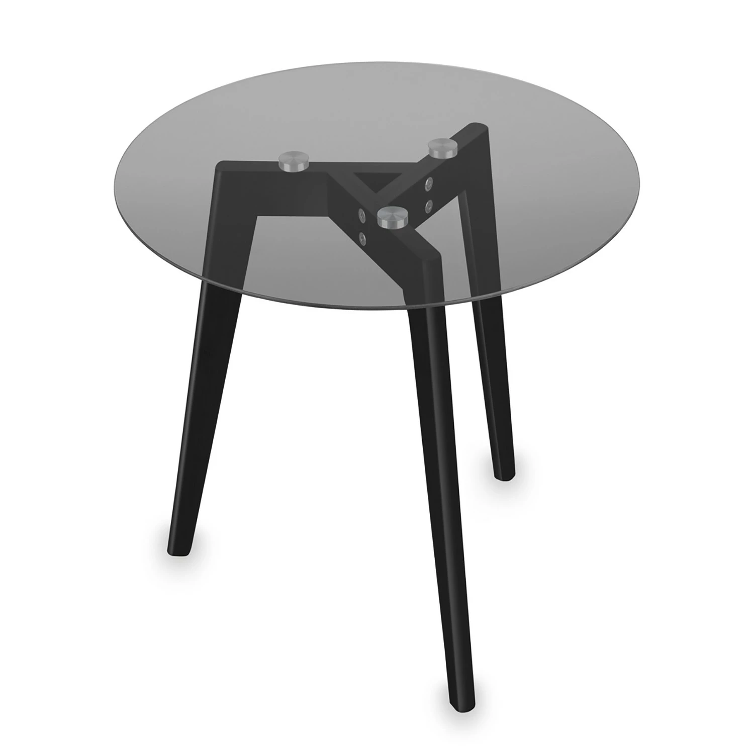 Loftscape Beistelltisch Great Bend - Metall / Glas - Schwarz 3 Loftscape Beistelltisch Great Bend - Metall / Glas - Schwarz – Bild 3