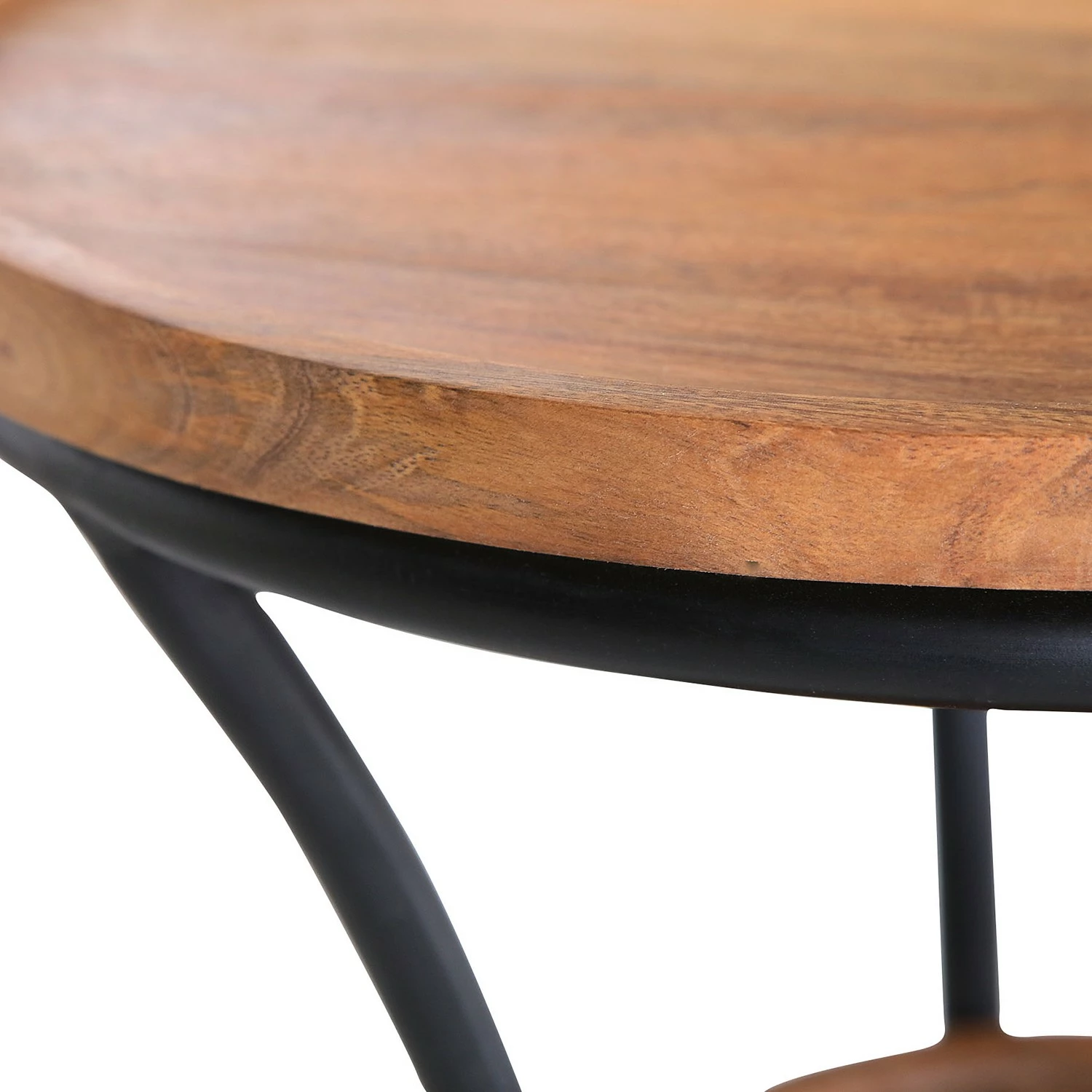 Red Living Beistelltisch Ugo I - Mango massiv / Metall - Mango / Schwarz 5 Red Living Beistelltisch Ugo I - Mango massiv / Metall - Mango / Schwarz – Bild 5