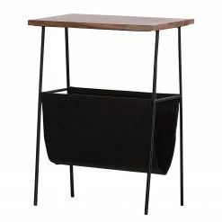 Red Living Beistelltisch Ugo IV - Mango massiv / Metall - Mango / Schwarz