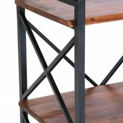 Red Living Regal Ugo II - Mango massiv / Metall - Mango / Schwarz -Wohnzimmermöbel boutique en ligne 1000341970 220331 060 DETAILS P000000001000341970