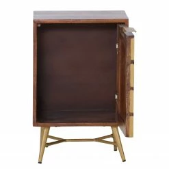 Red Living Beistelltisch Nook - Mango massiv / Metall - Mango / Gold -Wohnzimmermöbel boutique en ligne 1000341971 220331 040 DETAILS P000000001000341971