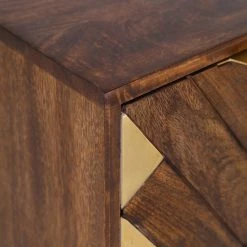 Red Living Beistelltisch Nook - Mango massiv / Metall - Mango / Gold -Wohnzimmermöbel boutique en ligne 1000341971 220331 050 DETAILS P000000001000341971