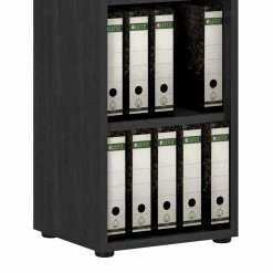 Maja Möbel Aktenregal Homebase - Esche Schwarz Dekor - Höhe: 113 cm -Wohnzimmermöbel boutique en ligne 1000341977 220325 040 DETAILS P000000001000341977