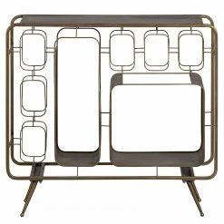 Red Living Weinregal Shiny - Metall - Messing -Wohnzimmermöbel boutique en ligne 1000342082 220401 030 DETAILS P000000001000342082