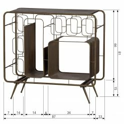 Red Living Weinregal Shiny - Metall - Messing -Wohnzimmermöbel boutique en ligne 1000342082 220401 500 SKETCH DETAILS P000000001000342082 sketch