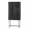 Red Living Vitrinenschrank Rustique - Metall - Antik Schwarz