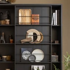 Red Living Schrank Vogue - Kiefer massiv - Kiefer Schwarz -Wohnzimmermöbel boutique en ligne 1000342109 220401 070 DETAILS P000000001000342109