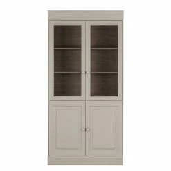 Ridgevalley Vitrinenschrank Solari - Kiefer massiv - Kiefer Grau -Wohnzimmermöbel boutique en ligne 1000342130 220401 040 DETAILS P000000001000342130