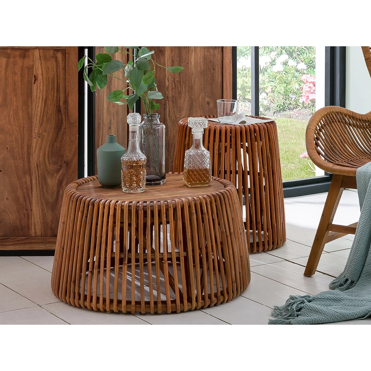 Tom Tailor Beistelltisch Perira II - Teak massiv / Rattan - Teak / Rattan 3 Tom Tailor Beistelltisch Perira II - Teak massiv / Rattan - Teak / Rattan – Bild 3