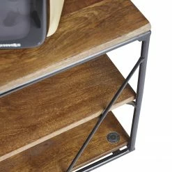 Tom Tailor TV-Lowboard Piketon - Mango massiv / Aluminium - Mango / Schwarz -Wohnzimmermöbel boutique en ligne 1000342396 220408 060 DETAILS P000000001000342396