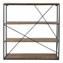 Tom Tailor Wandregal Piketon II - Mango massiv / Aluminium - Mango / Schwarz -Wohnzimmermöbel boutique en ligne 1000342397 220325 030 DETAILS P000000001000342397