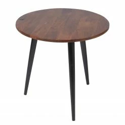 Tom Tailor Beistelltisch Saipina II - Mango massiv / Aluminium - Mango / Schwarz