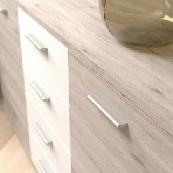 Loftscape Sideboard Piemont II - Weiß / Sandeiche Dekor -Wohnzimmermöbel boutique en ligne 1000342456 220404 031 DETAILS P000000001000342456