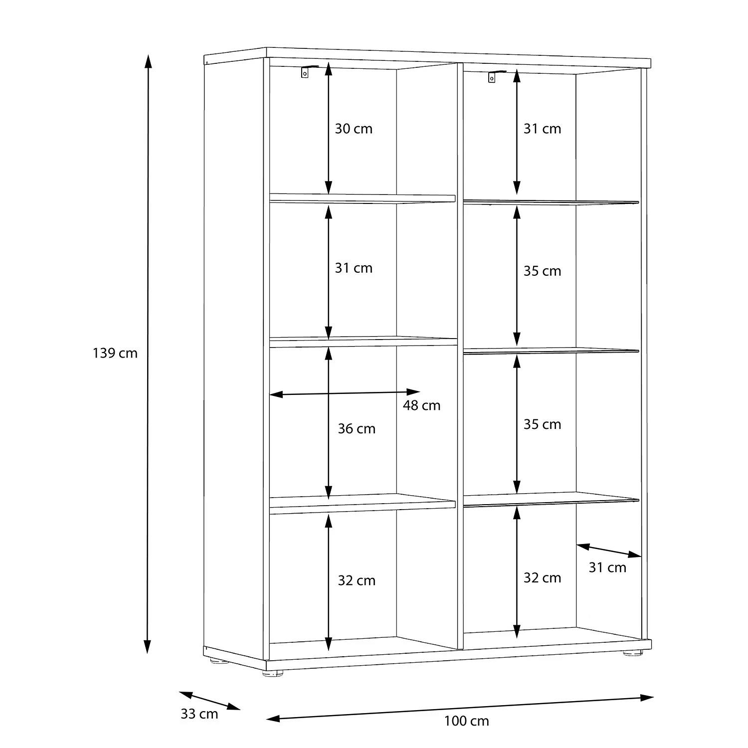 Loftscape Highboard Piemont - Inkl. Beleuchtung - Eiche Dekor 7 Loftscape Highboard Piemont - Inkl. Beleuchtung - Eiche Dekor – Bild 7