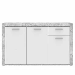 Loftscape Sideboard Ballito II - Weiß / Beton Dekor -Wohnzimmermöbel boutique en ligne 1000342476 220404 030 DETAILS P000000001000342476