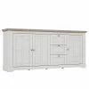 Ridgevalley Sideboard Sandvik II - Eiche Weiß Dekor / Eiche Nelson Dekor