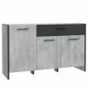 Loftscape Sideboard Sahil - Eiche Sorrento Grau Dekor / Schwarz