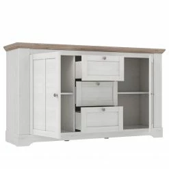 Ridgevalley Sideboard Sandvik I - Eiche Weiß Dekor / Eiche Nelson Dekor -Wohnzimmermöbel boutique en ligne 1000342505 220331 040 DETAILS P000000001000342505