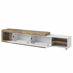 Loftscape TV-Lowboard Shipley - Hochglanz Weiß / Eiche Dekor -Wohnzimmermöbel boutique en ligne 1000342826 220412 040 DETAILS P000000001000342826