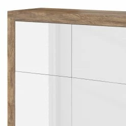 Loftscape Kommode Shipley - Hochglanz Weiß / Eiche Dekor 10 Loftscape Kommode Shipley - Hochglanz Weiß / Eiche Dekor -Wohnzimmermöbel boutique en ligne 1000342829 220412 040 DETAILS P000000001000342829