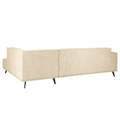 Studio Copenhagen Ecksofa Pernu II - Flachgewebe Costa: Schneeweiß - Ottomane davorstehend rechts -Wohnzimmermöbel boutique en ligne 1000342978 220405 050 DETAILS P000000001000342978