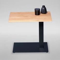 Red Living Beistelltisch Rhyll II - Wildeiche massiv / Metall - Wildeiche / Schwarz -Wohnzimmermöbel boutique en ligne 1000343569 220401 035 DETAILS P000000001000343569