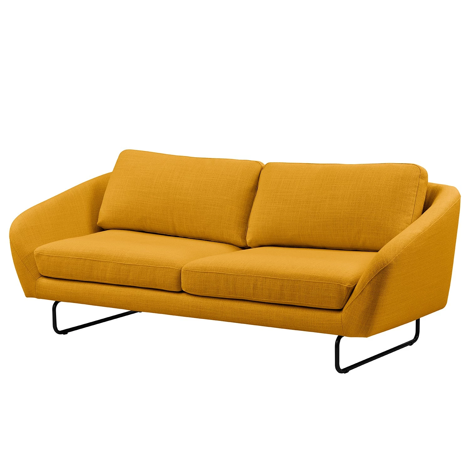Loftscape Sofa Rhoads (2,5-Sitzer) - Strukturstoff Bermal: Senfgelb 1 Loftscape Sofa Rhoads (2,5-Sitzer) - Strukturstoff Bermal: Senfgelb