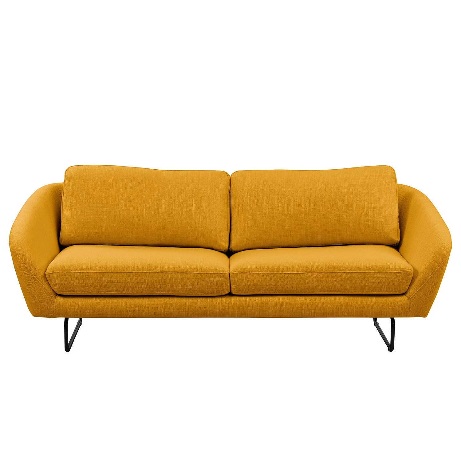 Loftscape Sofa Rhoads (2,5-Sitzer) - Strukturstoff Bermal: Senfgelb 2 Loftscape Sofa Rhoads (2,5-Sitzer) - Strukturstoff Bermal: Senfgelb – Bild 2