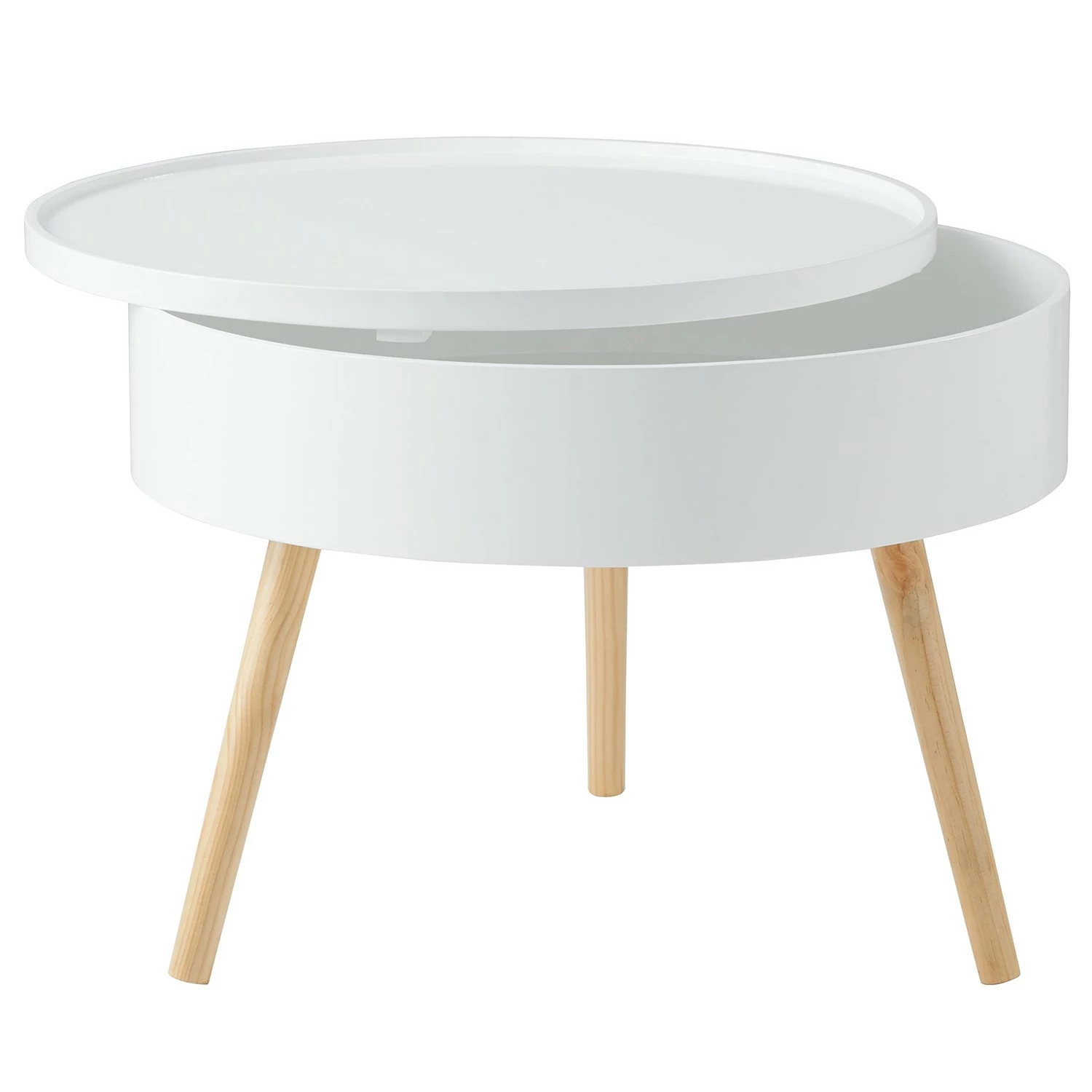 Butlers Beistelltisch COFFEE TIME - Pinienholz - Weiß 1 Butlers Beistelltisch COFFEE TIME - Pinienholz - Weiß