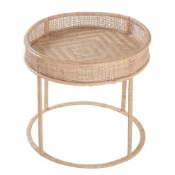 Butlers Beistelltisch BOHO LOUNGE - Rattan / Eisen - Natur 13 Butlers Beistelltisch BOHO LOUNGE - Rattan / Eisen - Natur -Wohnzimmermöbel boutique en ligne 1000344005 220406 040 DETAILS P000000001000344005