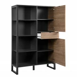 Loftscape Schrank Mid West - Bambus Dekor / Anthrazit -Wohnzimmermöbel boutique en ligne 1000344590 220407 032 DETAILS P000000001000344590