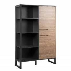 Loftscape Schrank Mid West - Bambus Dekor / Anthrazit -Wohnzimmermöbel boutique en ligne 1000344590 220407 036 DETAILS P000000001000344590