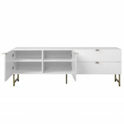 Loftscape TV-Lowboard Metropolis - Matt Weiß -Wohnzimmermöbel boutique en ligne 1000344594 220407 031 DETAILS P000000001000344594