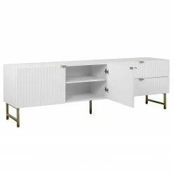 Loftscape TV-Lowboard Metropolis - Matt Weiß -Wohnzimmermöbel boutique en ligne 1000344594 220407 033 DETAILS P000000001000344594