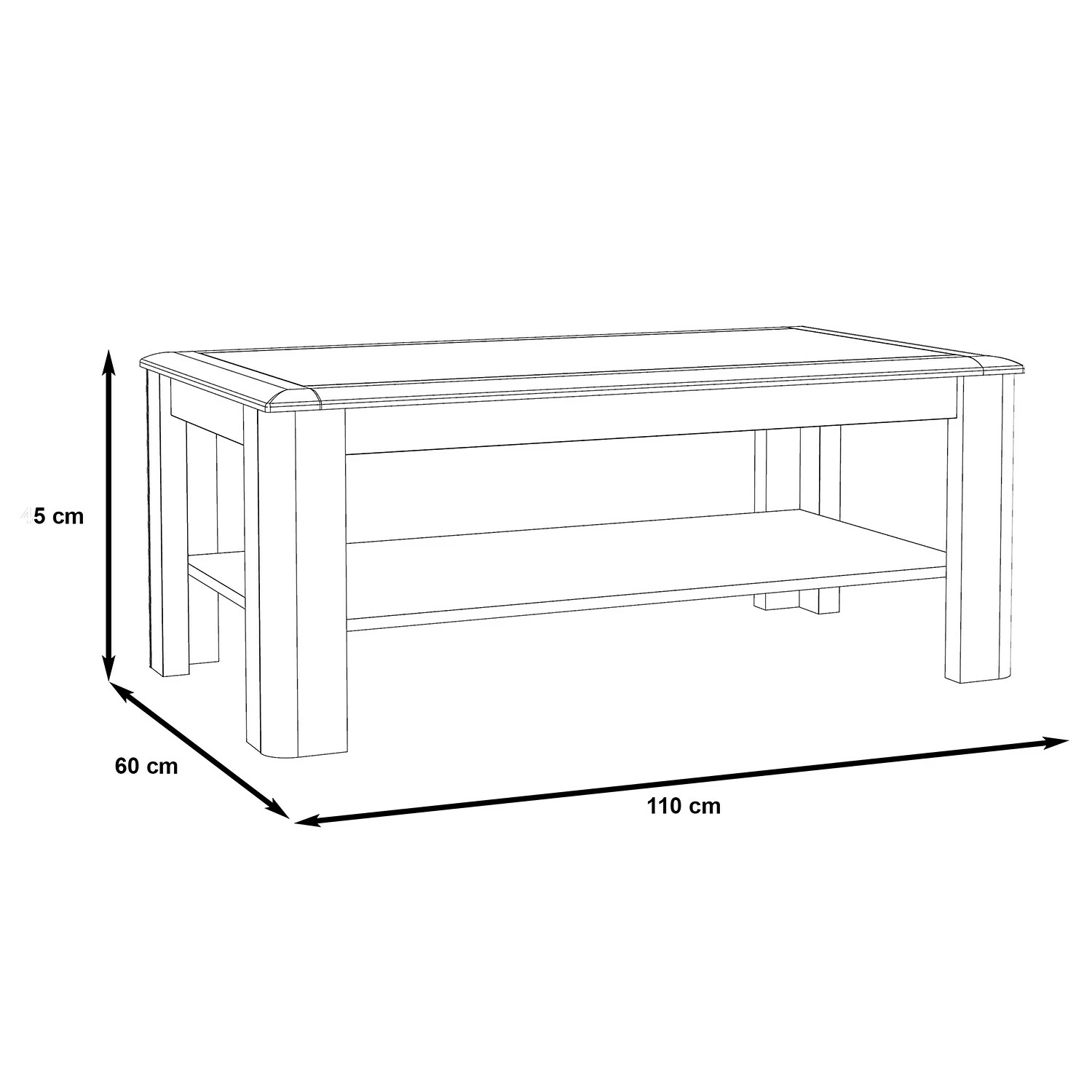 Loftscape Couchtisch Wilander - Eiche Nelson Dekor / Matt Weiß 3 Loftscape Couchtisch Wilander - Eiche Nelson Dekor / Matt Weiß – Bild 3