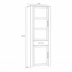 Ridgevalley Standvitrine Vassia - Eiche Navy Dekor / Eiche Riviera Dekor 22 Ridgevalley Standvitrine Vassia - Eiche Navy Dekor / Eiche Riviera Dekor -Wohnzimmermöbel boutique en ligne 1000344675 220414 500 SKETCH DETAILS P000000001000344675 sketch