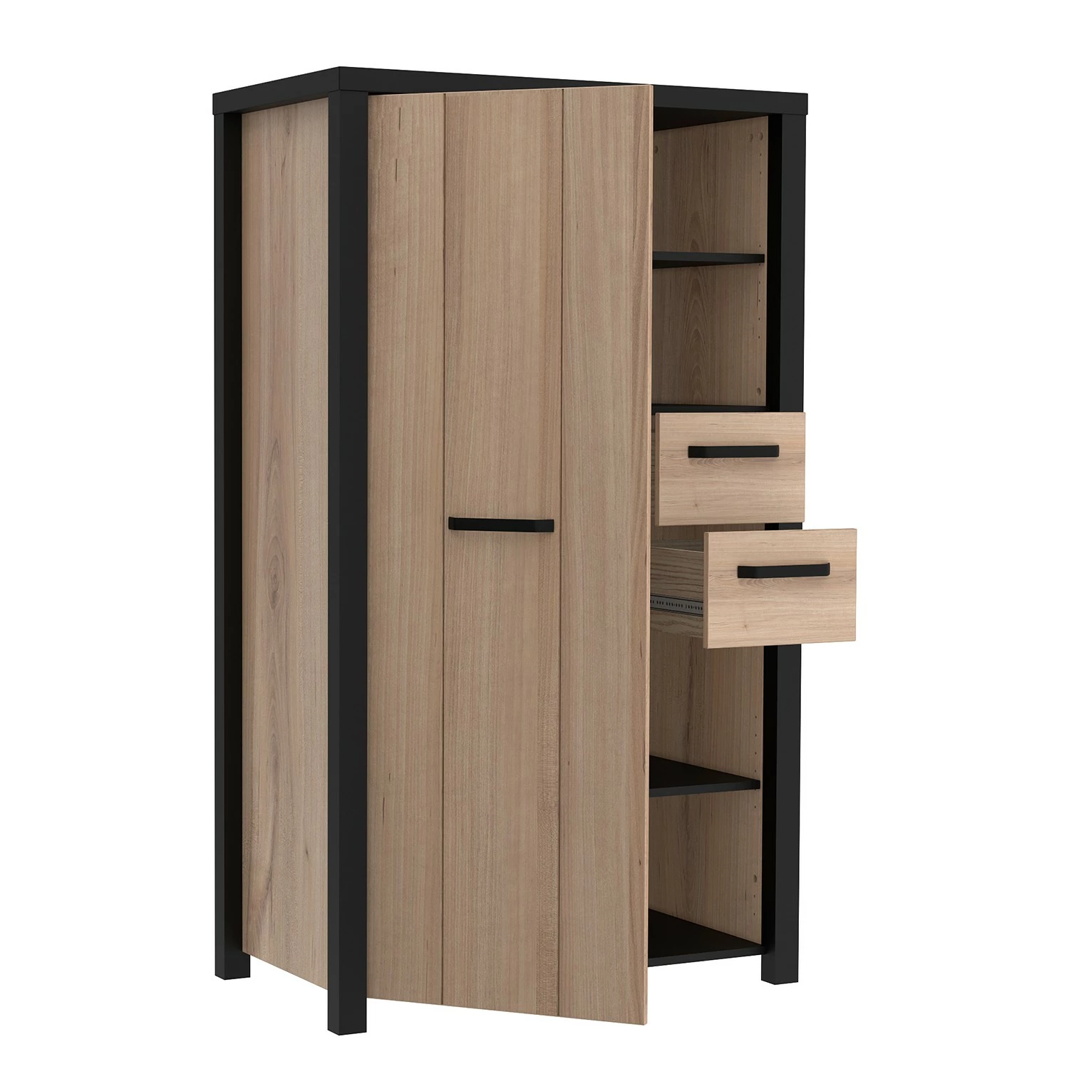 Red Living Highboard Westlock I - Esche Dekor / Schwarz 6 Red Living Highboard Westlock I - Esche Dekor / Schwarz – Bild 6