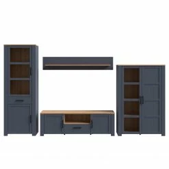 Ridgevalley Wohnwand Vassia II (4-teilig) - Eiche Navy Dekor / Eiche Riviera Dekor -Wohnzimmermöbel boutique en ligne 1000344685 220414 035 DETAILS P000000001000344685