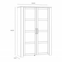 Ridgevalley Vitrinenschrank Vassia I - Eiche Navy Dekor / Eiche Riviera Dekor 20 Ridgevalley Vitrinenschrank Vassia I - Eiche Navy Dekor / Eiche Riviera Dekor -Wohnzimmermöbel boutique en ligne 1000344686 220414 500 SKETCH DETAILS P000000001000344686 sketch