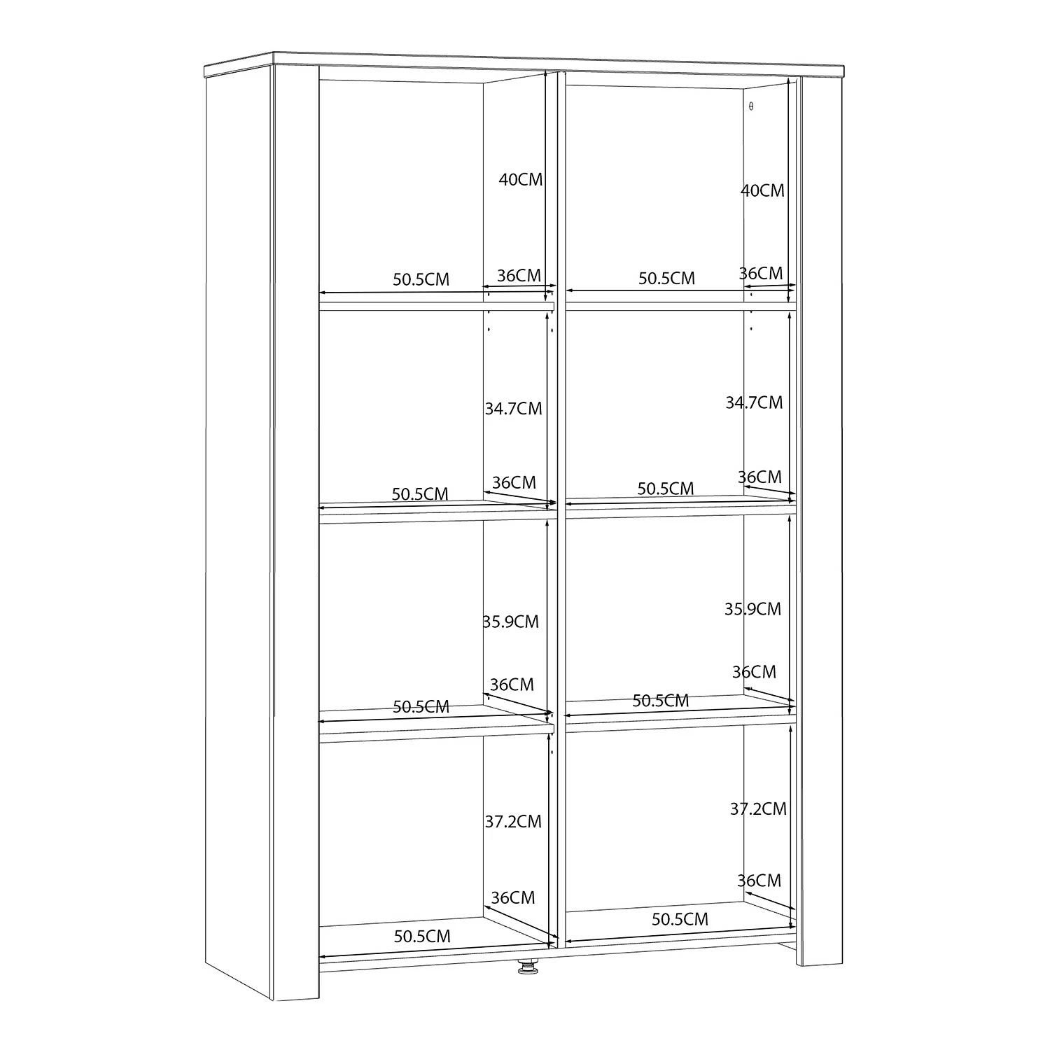 Ridgevalley Vitrinenschrank Vassia I - Eiche Navy Dekor / Eiche Riviera Dekor 11 Ridgevalley Vitrinenschrank Vassia I - Eiche Navy Dekor / Eiche Riviera Dekor – Bild 11