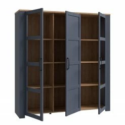 Ridgevalley Vitrinenschrank Vassia II - Eiche Navy Dekor / Eiche Riviera Dekor 19 Ridgevalley Vitrinenschrank Vassia II - Eiche Navy Dekor / Eiche Riviera Dekor -Wohnzimmermöbel boutique en ligne 1000344687 220414 050 DETAILS P000000001000344687