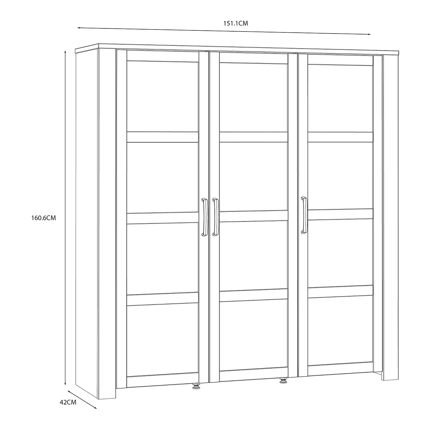 Ridgevalley Vitrinenschrank Vassia II - Eiche Navy Dekor / Eiche Riviera Dekor 10 Ridgevalley Vitrinenschrank Vassia II - Eiche Navy Dekor / Eiche Riviera Dekor – Bild 10