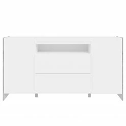 Loftscape Sideboard Urban I - Inkl. Beleuchtung - Weiß / Eiche Grau Dekor -Wohnzimmermöbel boutique en ligne 1000344691 220414 030 DETAILS P000000001000344691