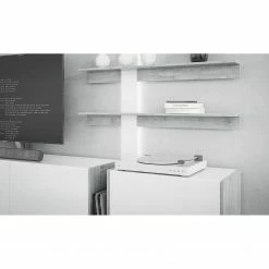 Loftscape Wohnwand Urban II (3-teilig) - Inkl. Beleuchtung - Weiß / Eiche Grau Dekor 15 Loftscape Wohnwand Urban II (3-teilig) - Inkl. Beleuchtung - Weiß / Eiche Grau Dekor -Wohnzimmermöbel boutique en ligne 1000344692 220414 055 DETAILS P000000001000344692