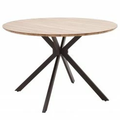 Red Living Esstisch Pessac - Wildeiche Dekor / Schwarz